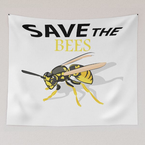Item preview,  Save the bees shits, save the bees phone cases, save the bees hats, save the bees shower curtain, save the bees backpack  designed and sold by Poussyarts.