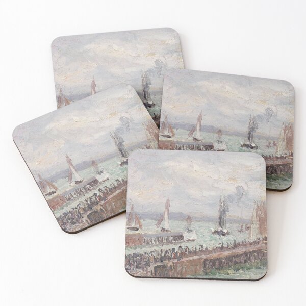 Item preview,  Camille Pissarro baillygallery camille pissarro between the port of le havre and the west breakwater sun sea agitates 1903 designed and sold by MARWA-STORE.