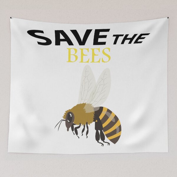 Item preview, Save the bees shits, save the bees phone cases, save the bees hats, save the bees shower curtain, save the bees backpack  designed and sold by Poussyarts.