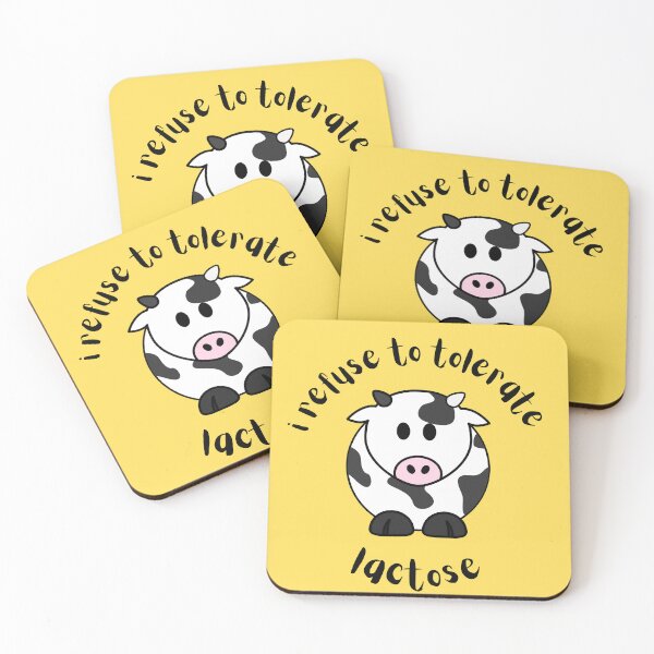 Item preview, I Refuse To Tolerate Lactose (Yellow) designed and sold by ami.creations.