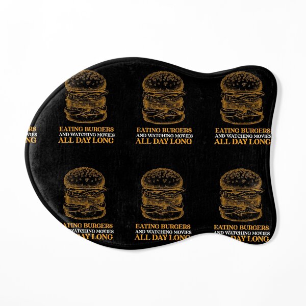 EATING BURGERS AND WATCHING MOVIES ALL DAY LONG Cat Mat