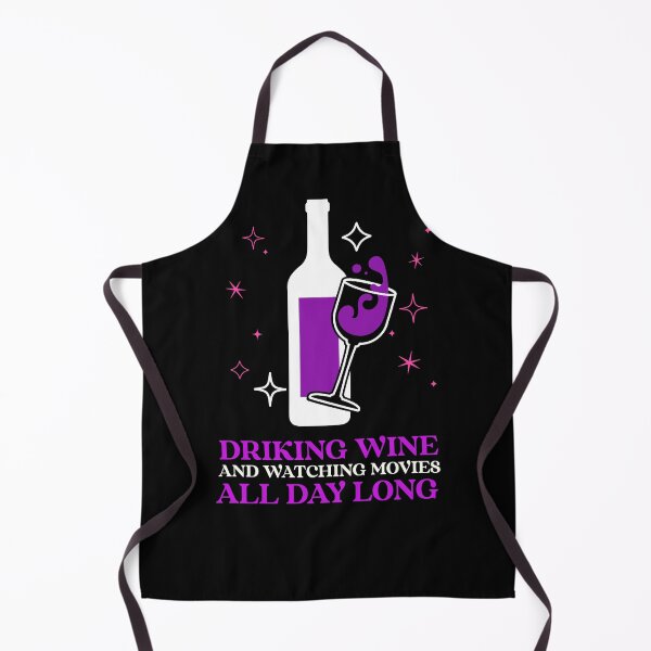 Item preview, DRINKING WINE AND WATCHING MOVIES ALL DAY LONG designed and sold by MJ96-PRO.