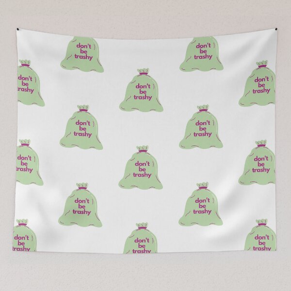 Item preview, don't be trashy trash bag designed and sold by indie cottage.