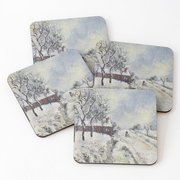 Item preview, Camille Pissarro titled snowy road with house courtesy ms rau resized designed and sold by MARWA-STORE.