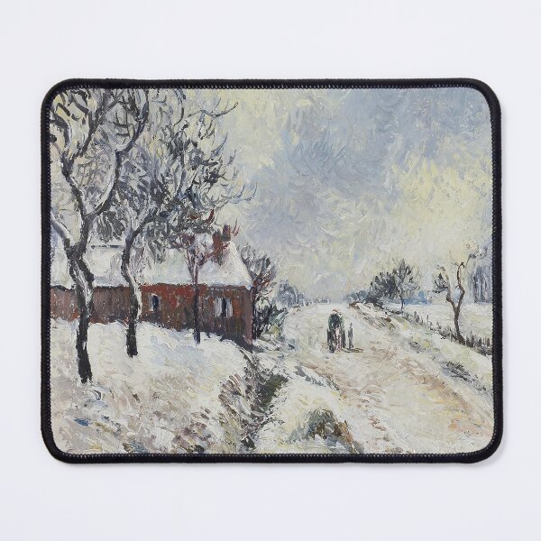 Item preview, Camille Pissarro titled snowy road with house courtesy ms rau resized designed and sold by MARWA-STORE.