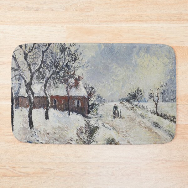 Item preview, Camille Pissarro titled snowy road with house courtesy ms rau resized designed and sold by MARWA-STORE.