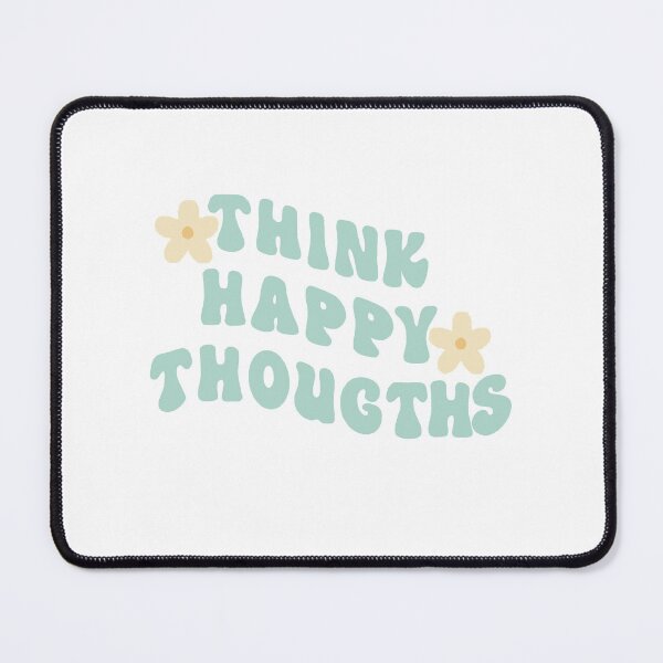 Item preview, think happy thoughts funny introvert sticker, funny sticker, laptop decal, anxiety tumbler sticker, anxiety sticker, Laptop Stickers Aesthetic Stickers Computer Stickers Waterbottle Stickers designed and sold by noha alzohbi.