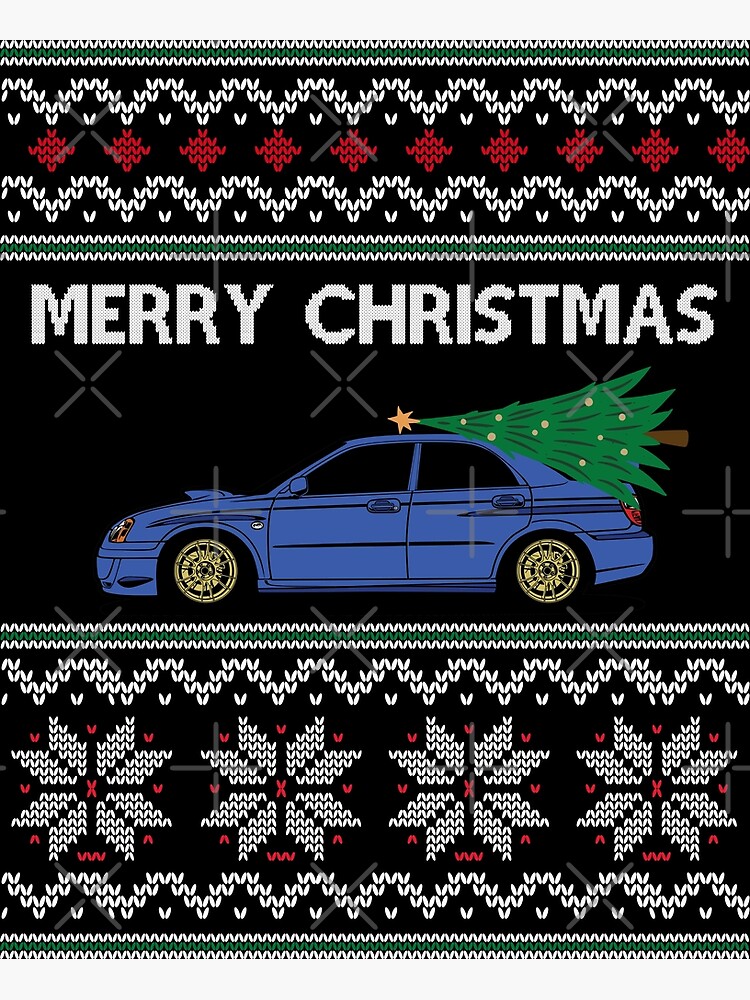 Lámina fotográfica «Sudadera fea de la Navidad de WRX STI de Celebra su