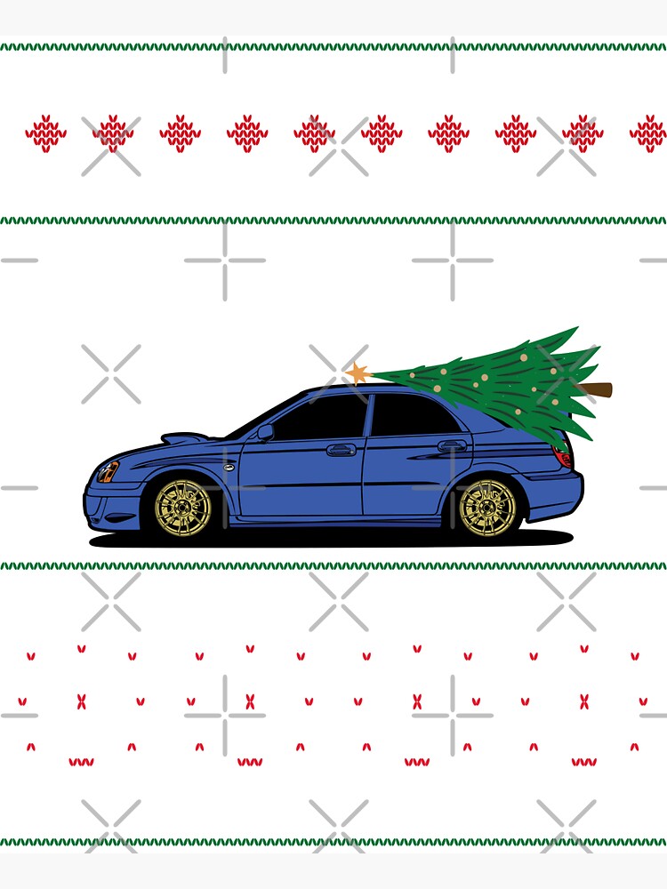 Imán «Sudadera fea de la Navidad de WRX STI de Celebra su boda! Feliz