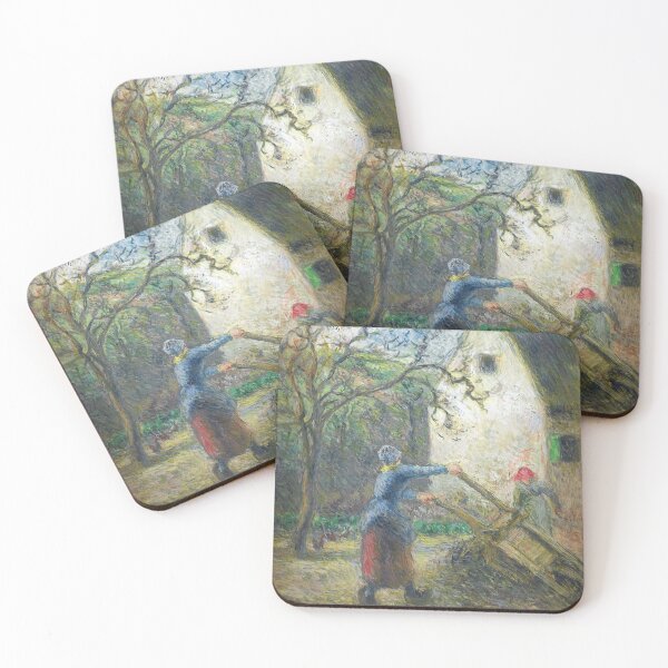 Item preview, Camille-Pissarro woman emptying the hand cart 1880 designed and sold by MARWA-STORE.