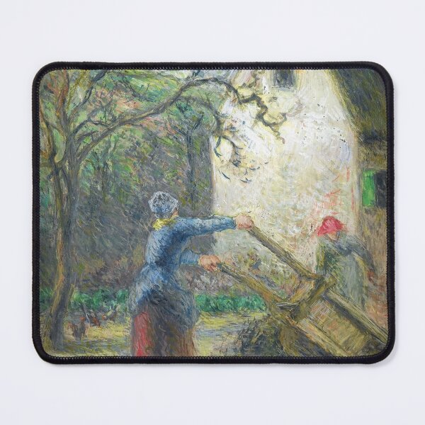 Item preview, Camille-Pissarro woman emptying the hand cart 1880 designed and sold by MARWA-STORE.
