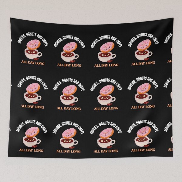 Item preview, MOVIES, DONUTS AND COFFEE ALL DAY LONG designed and sold by MJ96-PRO.