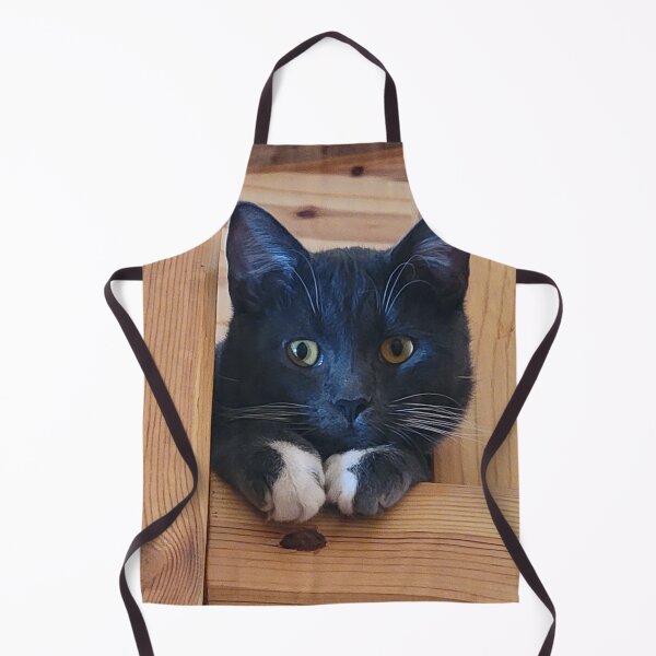 Item preview, Curious Silver Tuxedo Cat designed and sold by Rebecca Jane.