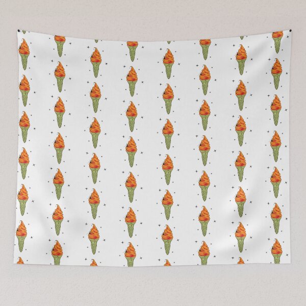 Item preview, Orange Halloween Spider Ice Cream Cone  designed and sold by CreativNode.