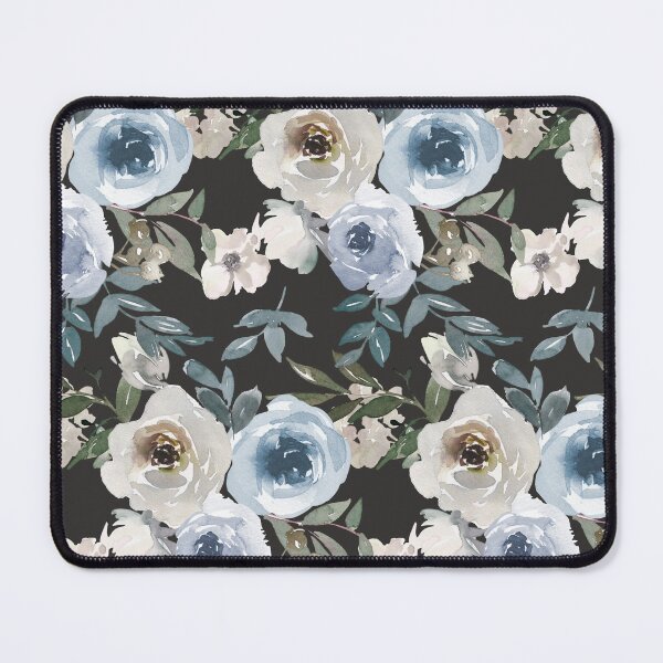 Item preview, Watercolor Dusty Blue Floral designed and sold by badretop.