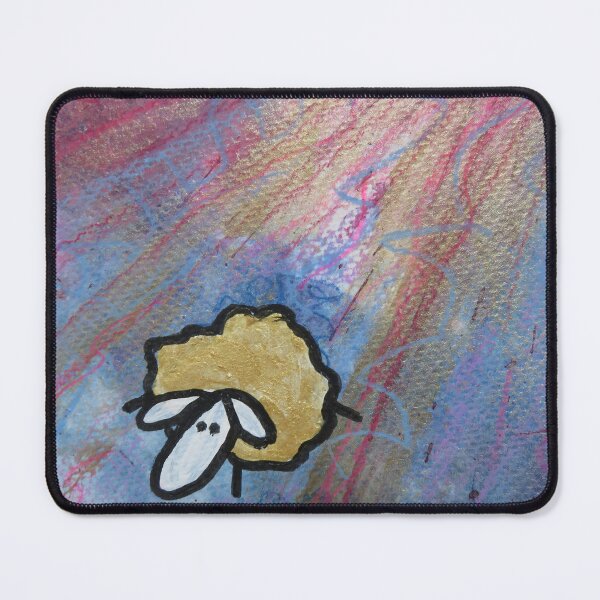Item preview, UnFolding the Ewe-niverse #21 mixed media and ink painting of sheep designed and sold by ChillonLeachArt.
