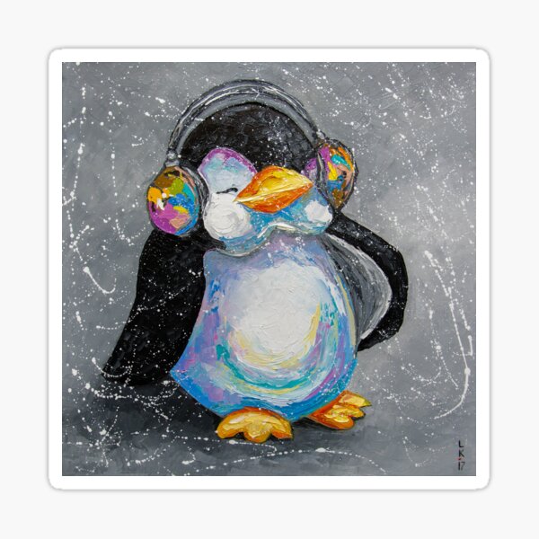 Music warms me. Sticker