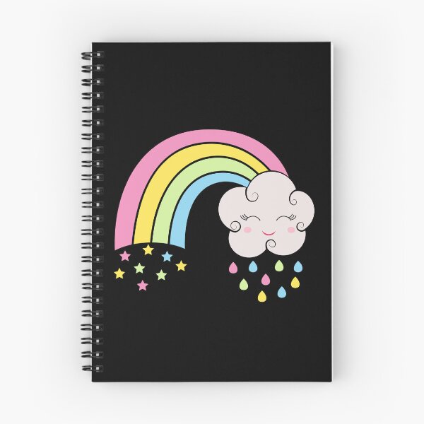 Item preview, Kawaii Rainbow with Cloud - Cute Kawaii designed and sold by ReesDesigns.