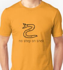 NO STEP ON SNEK GADSDEN FLAG DON'T TREAD ON ME PARODY PCM MEMES Unisex T-Shirt
