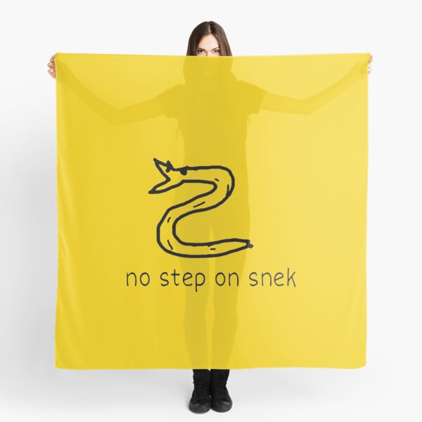 NO STEP ON SNEK GADSDEN FLAG DON'T TREAD ON ME PARODY PCM MEMES Scarf