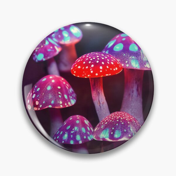Item preview, Funky glowing mushrooms designed and sold by paintdust.
