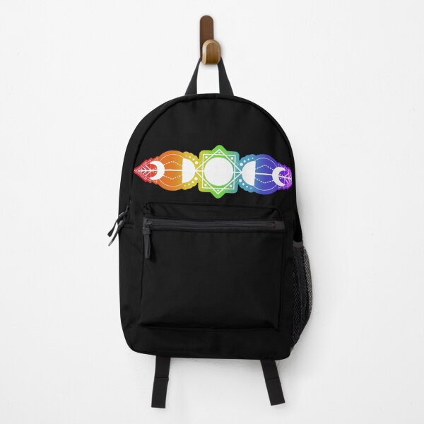 Artikelvorschau, Regenbogen geometrische Mondphase entworfen und verkauft von Luna Witch Creations.