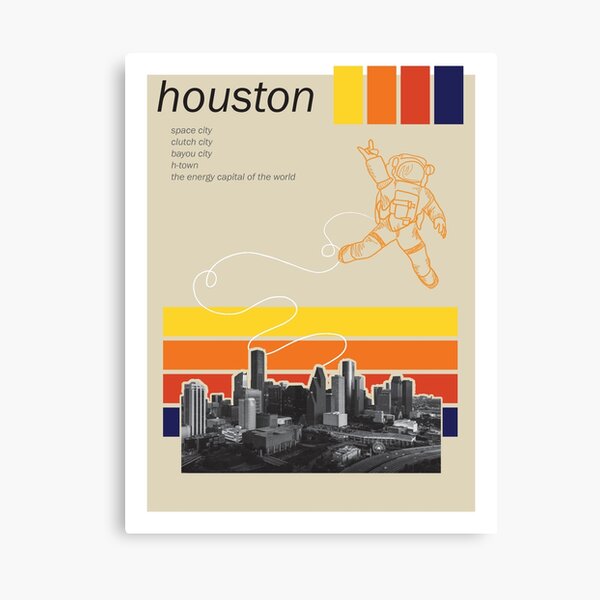 Texas Retro Astros Colors Sticker