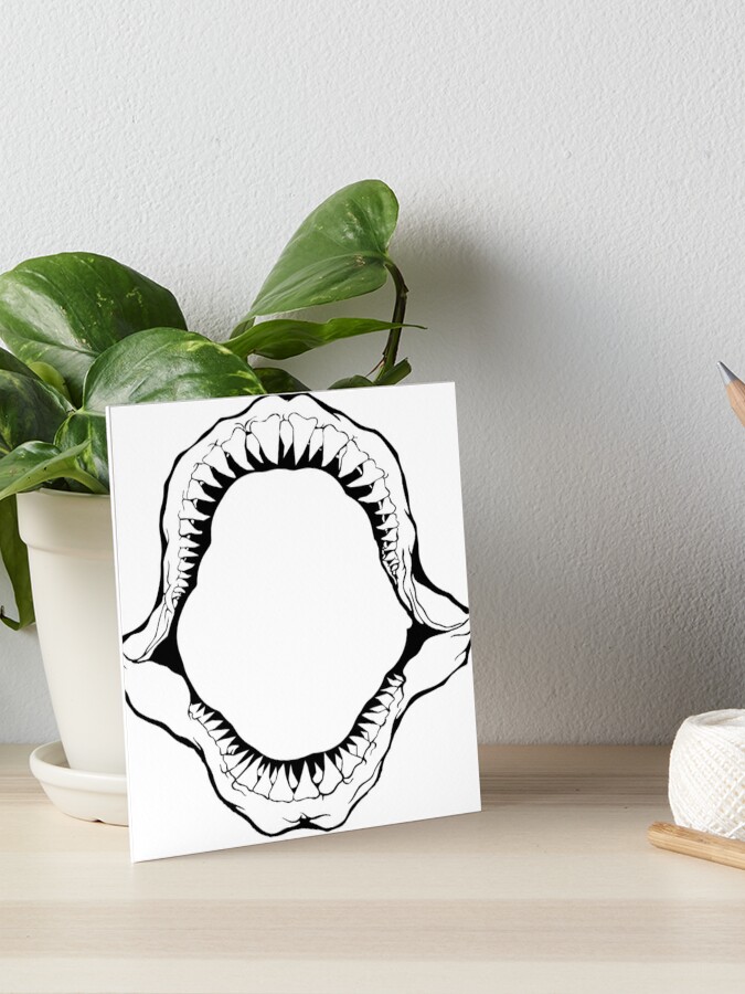 shark jaws fishing Sticker for Sale by hookink