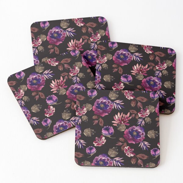 Item preview, Autumnal design with flowers in watercolor designed and sold by papierquarell.