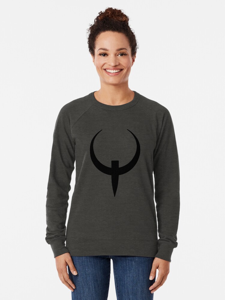 Thumbnail 1 of 5, Lightweight Sweatshirt, Q Cross (in black) designed and sold by ANGELSONLY.