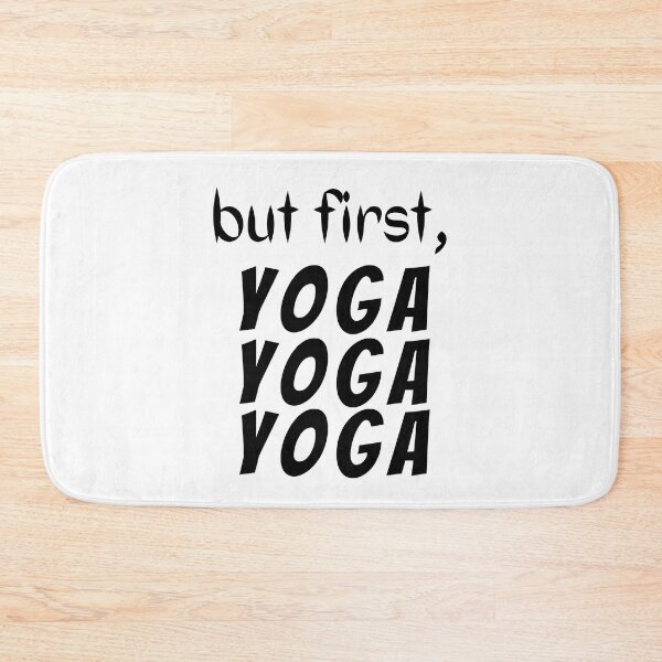 Item preview, okay but first yoga cartoon, yoga tank, yoga tank top, yoga muscle tank designed and sold by Trucker10.