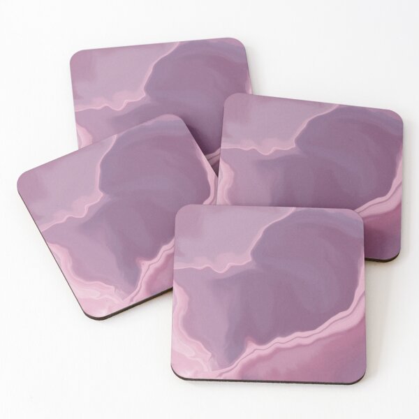 Item preview, Plum Pink Easy DIY Marble Abstract Acrylic Paint Art designed and sold by Skinpedia.
