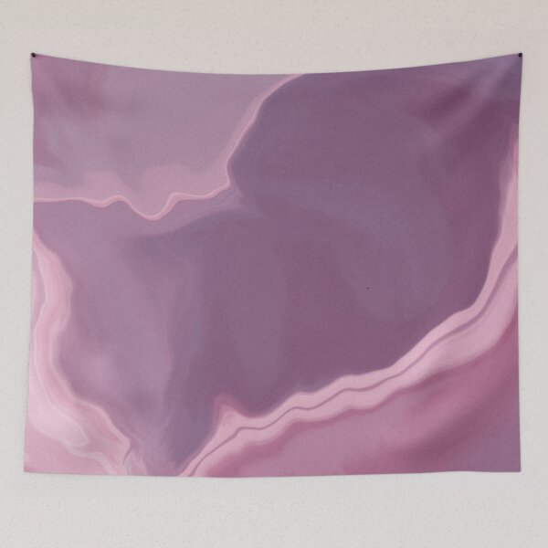 Item preview, Plum Pink Easy DIY Marble Abstract Acrylic Paint Art designed and sold by Skinpedia.