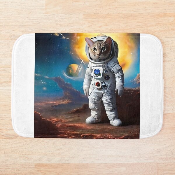 Item preview, Astronaut cat on an alien planet designed and sold by Catagraphic.