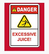 Danger Excessive Juice! Maryland College Football Photographic Print