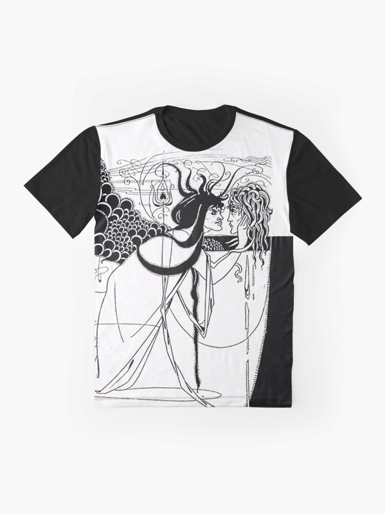 Alternate view of HD. I kissed your mouth; from "Salomé" by Aubrey Beardsley (1893) Graphic T-Shirt