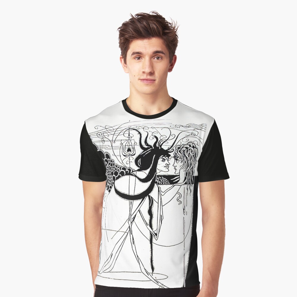 HD. I kissed your mouth; from "Salomé" by Aubrey Beardsley (1893) Graphic T-Shirt