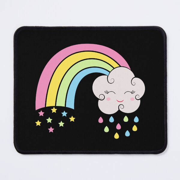 Item preview, Kawaii Rainbow with Cloud - Cute Kawaii designed and sold by ReesDesigns.