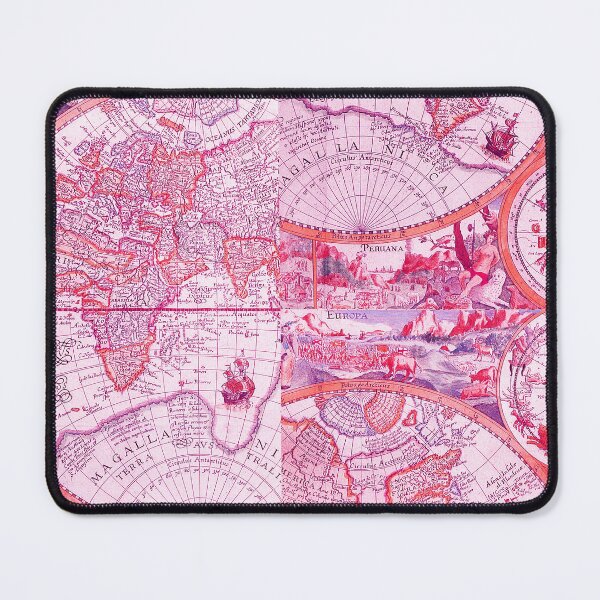 Item preview, Pink Vintage old map World. designed and sold by AKAYOLO.