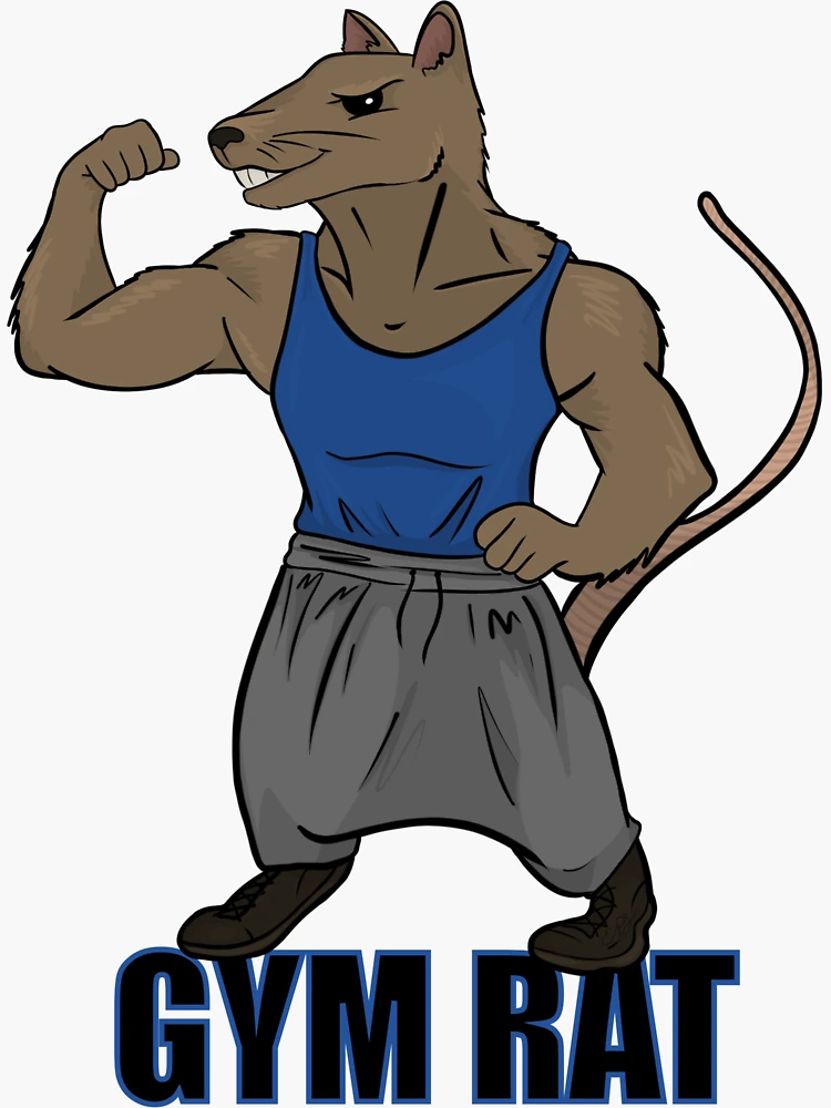 Gym Rat Sticker for Sale by American Artist