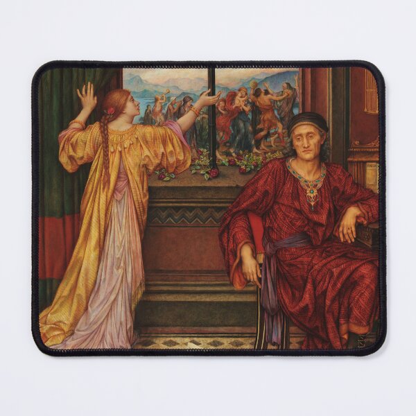 Item preview, The Gilded Cage | Evelyn de Morgan | 1919 Pre-Raphaelite Art designed and sold by CJET.