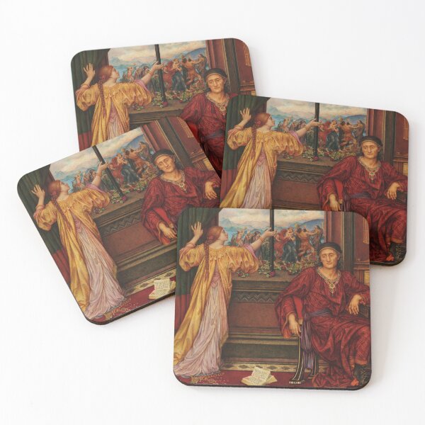 Item preview, The Gilded Cage | Evelyn de Morgan | 1919 Pre-Raphaelite Art designed and sold by CJET.