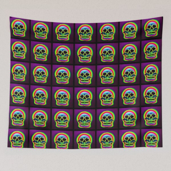 Item preview, Fluorescent Colored Skull 1 designed and sold by Riccivela.