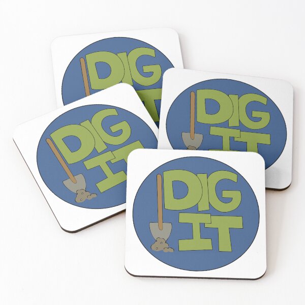 Item preview, Dig it Illustrated Funny Gardener Dirt Lover Badge designed and sold by AngelDawnDesign.