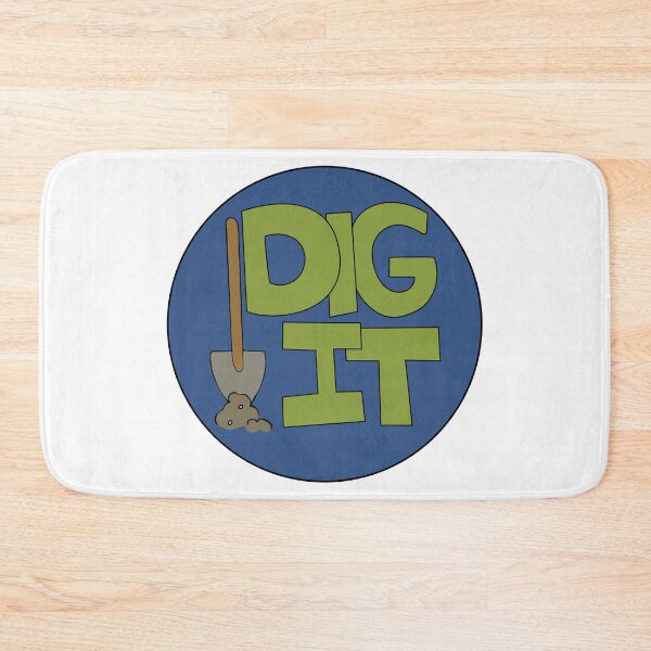 Item preview, Dig it Illustrated Funny Gardener Dirt Lover Badge designed and sold by AngelDawnDesign.