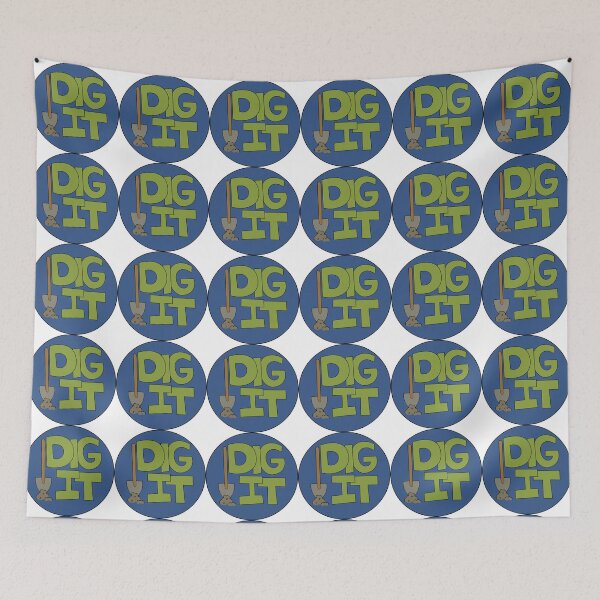 Item preview, Dig it Illustrated Funny Gardener Dirt Lover Badge designed and sold by AngelDawnDesign.