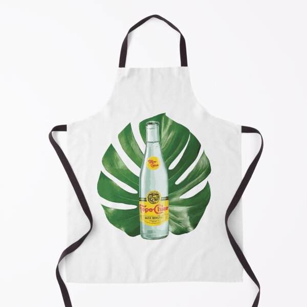 Item preview, TopoChico Bottle in front a Plant leaf designed and sold by Vela Barrera.