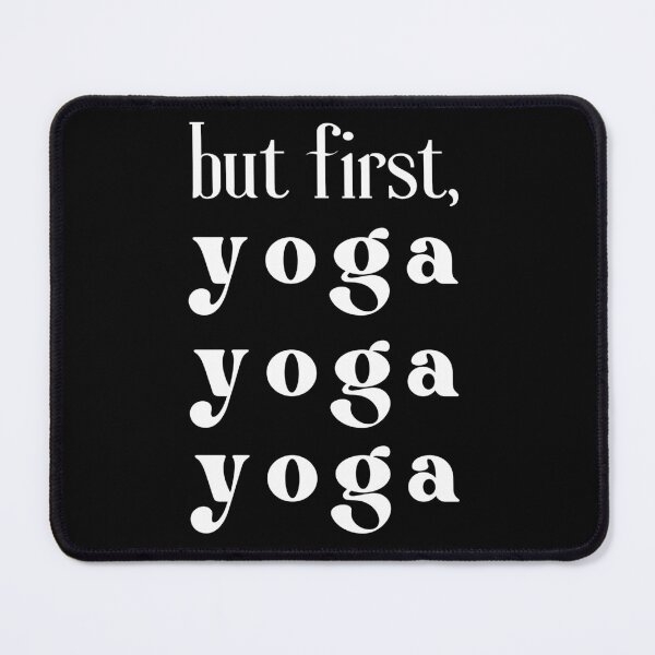 Item preview, okay but first yoga cartoon, yoga tank, yoga tank top, yoga muscle tank designed and sold by Trucker10.