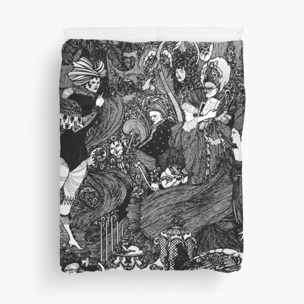 HD The Cave ; by Aubrey Beardsley (1896) Duvet Cover