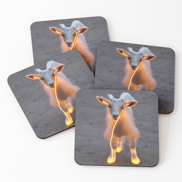Item preview, Goat Chillen on the Moon  designed and sold by winterswinner.